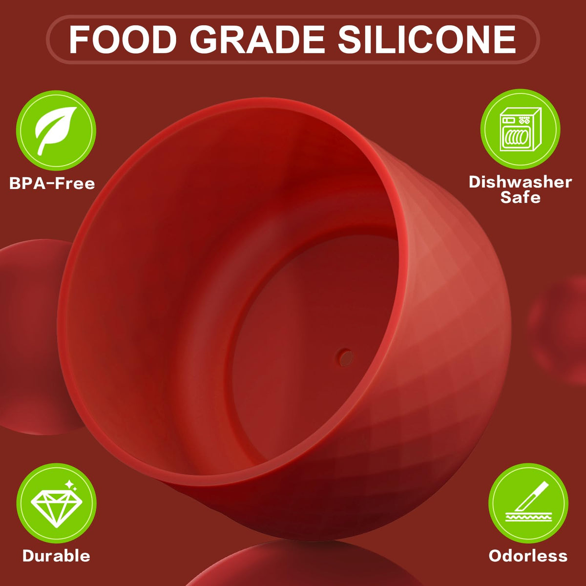 Silicone Boot for Owala Water Bottle 24 oz, Anti-Slip Protective Sleeve for FreeSip/Twist/Flip Stainless Steel Water Bottles Accessories