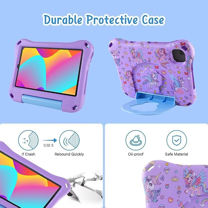 Dinosaur REVVL Tab 5G 2023 10.36 inch Case for Kid Boy Light EVA Kids Friendly Tablet Cover with Handle Kickstand Kid-Pro Shockproof Full Cover Boy's Gift (KL)