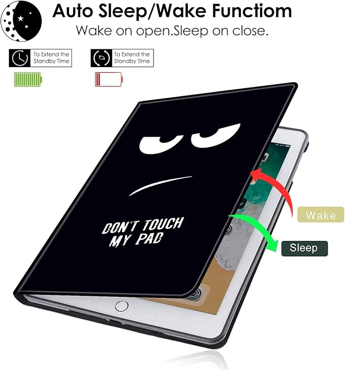 Compatible for ipad 9th Generation CaseDesign for 8th 7th Generation ipad case 10.2Present for Father Mother Daught Son FriendsAngryDo Not Touch My Pad