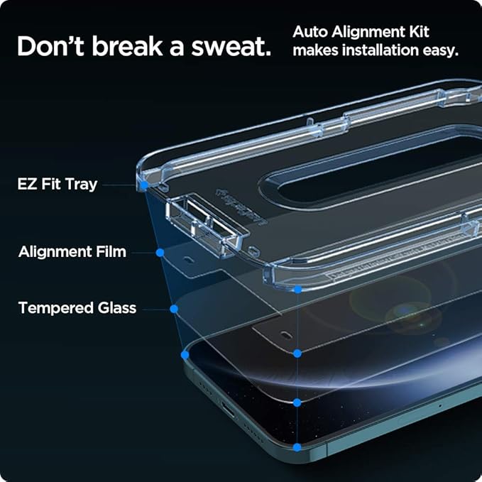 Spigen Tempered Glass Screen Protector [GlasTR EZ FIT] designed for iPhone 11 / iPhone XR [6.1 inch] [Case Friendly] - 2 Pack