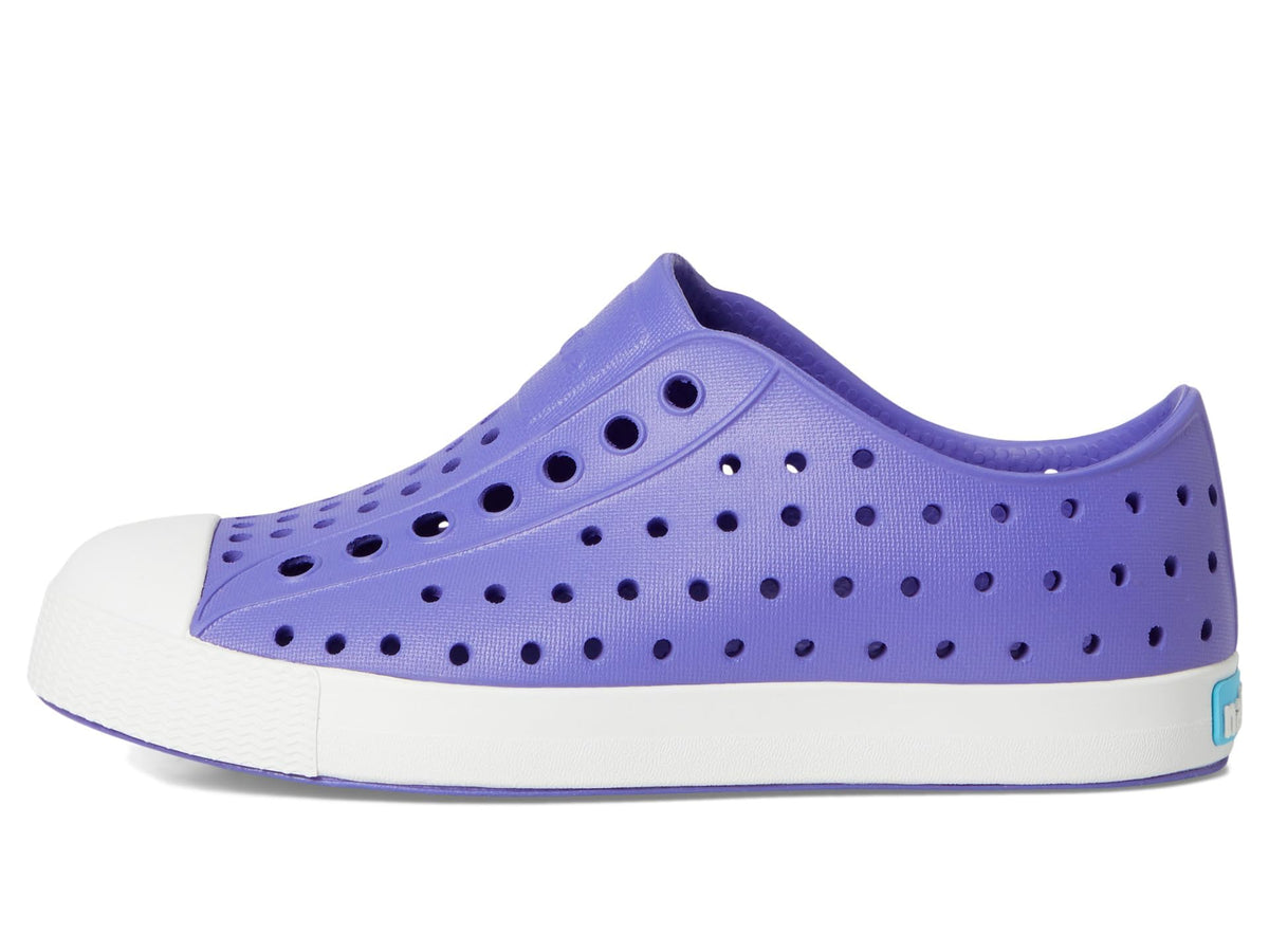 Native Shoes Unisex-Kids Jefferson Sneakers, Punk Purple/Shell White, 4 Big Kid