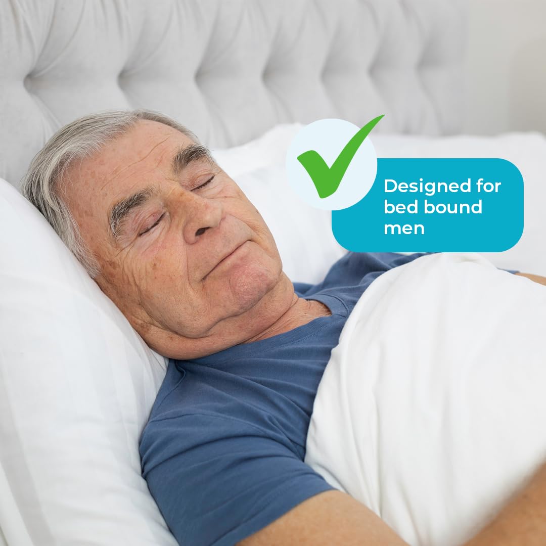 QuickChange Men’s Overnight Adult Incontinence Wrap (Pad), Maximum Absorbency, Holds 17oz Dry to the Touch, Disposable, Fragrance Free, One Size Fits All, Catheter Replacement, 25 Count (25)