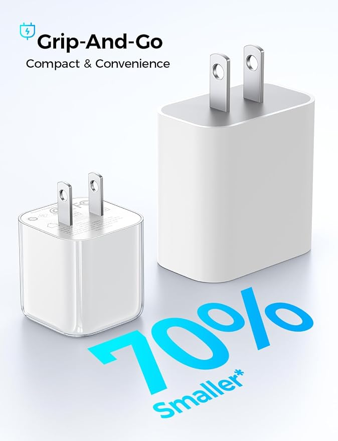 MAGIC JOHN 45W PD USB C Charger Fast Charging Wall Power Adapte Blue | Compact Size Safe PD Fast Charging Stable Power Output Universal for Cell Phones Tablets &amp Light Laptops