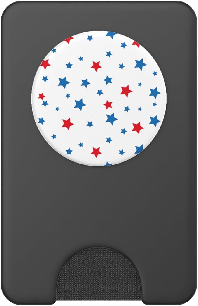 Red White And Blue Stars And Stripes Cute Patriotic USA PopSockets Adhesive PopGrip