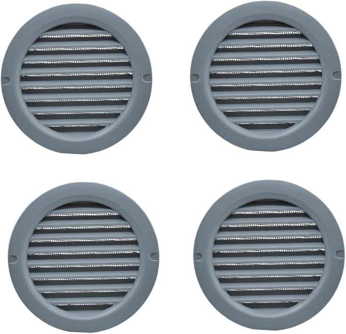 VENTS-US – 4" Round Vent Cover in Light Grey