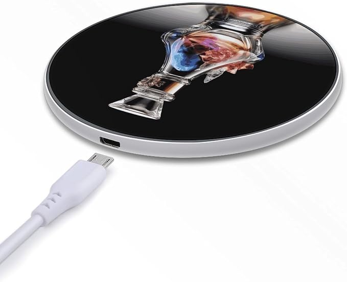 Perfume Bottle Wireless Charger Magnetic Phone Induction Charger 10w Fast Wireless Charging Station Compatible with iPhone 17 16 15 14 13 12 Pro Max Samsung Galaxy S25 S24 S23