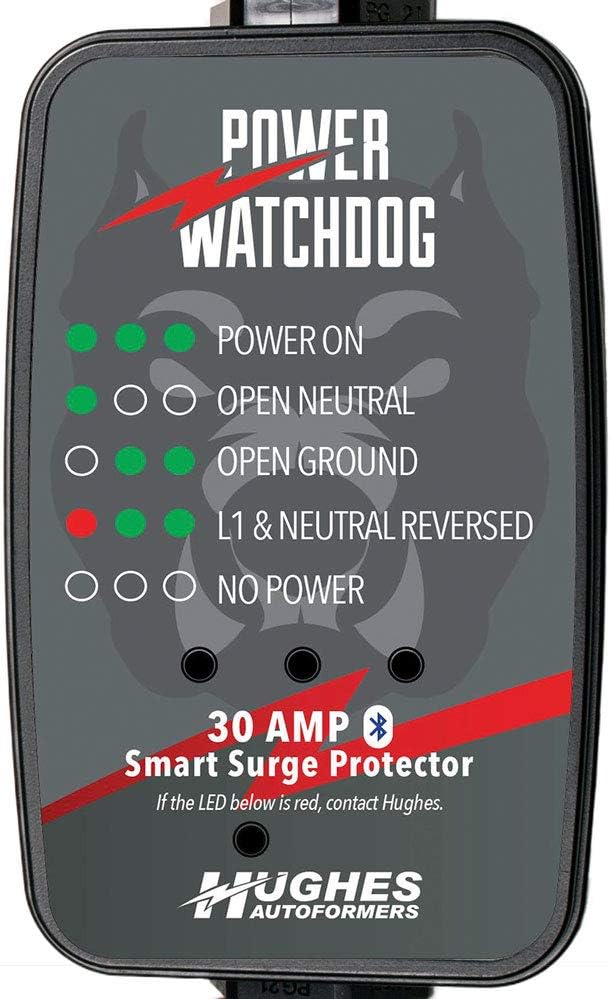 Power Watchdog PWD30, Bluetooth Surge Protector, 30 Amp, Portable, 14 Inch