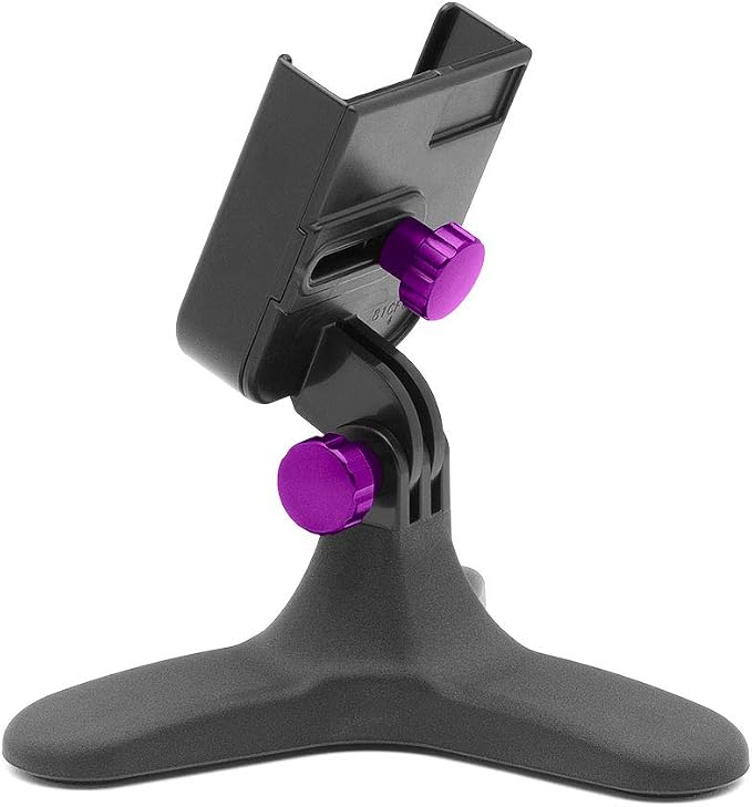 WeatherTech DeskFone - Universal Desktop Cell Phone Holder (Black Metal Knobs)