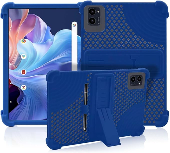 Case for CFVOCUY TS-EM101A Tablet 10.1inchNOUKAJU Tablet Protection Case(with Pen)Adjustable BracketSoft SiliconeSilicone Protection Cover for CFVOCUY EM101A(Blue)