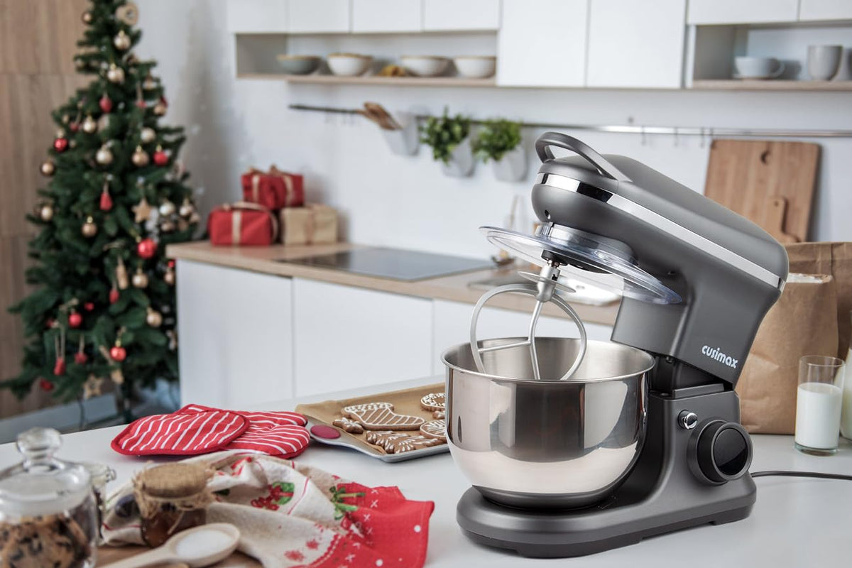 Stand Mixer, CUSIMAX Kitchen Mixer with Digital Switch Control, 650W