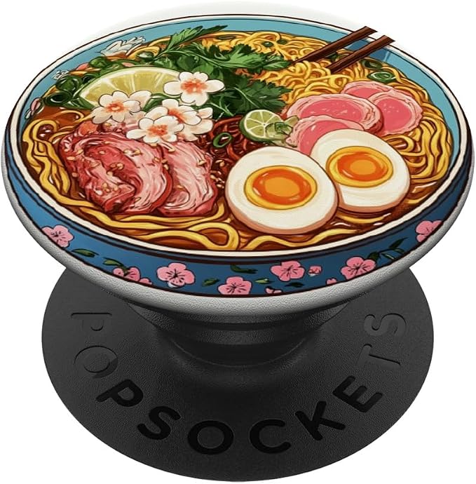 Ramen Lover Noodle Soup Japanese Foodie Asian Food PopSockets PopGrip for MagSafe