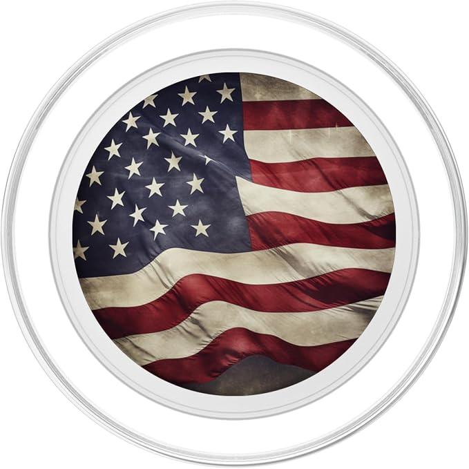 Blue Red White Flag USA PopSockets Adhesive PopGrip