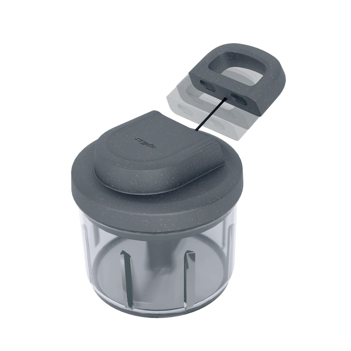 Zyliss Easy Pull Food Chopper & Manual Food Processor, Gray, Easy Pull 3.0