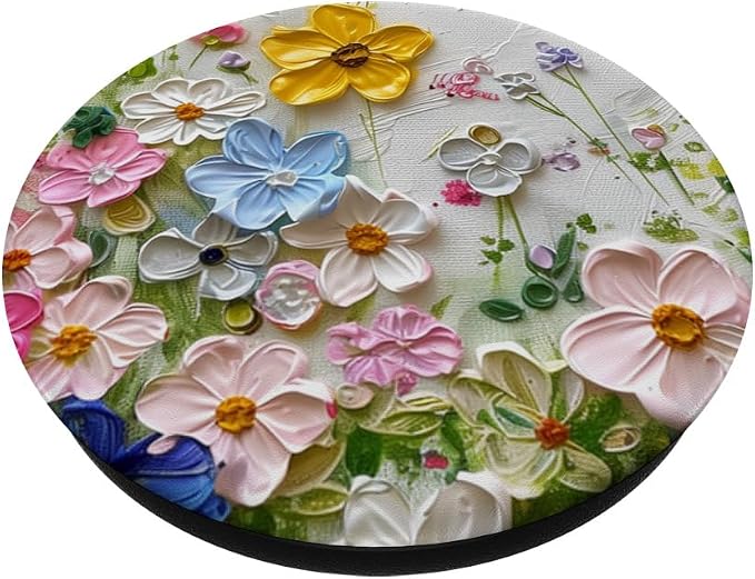 Blossom Nature Oil Painting Flowers PopSockets Adhesive PopGrip