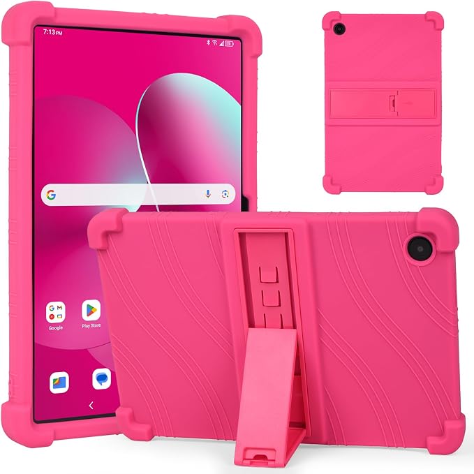 RSAquar Silicone Case for T-Mobile REVVL Tab 2 10.1 (2025) – Soft Shockproof Protective Cover Lightweight Portable Design – Black