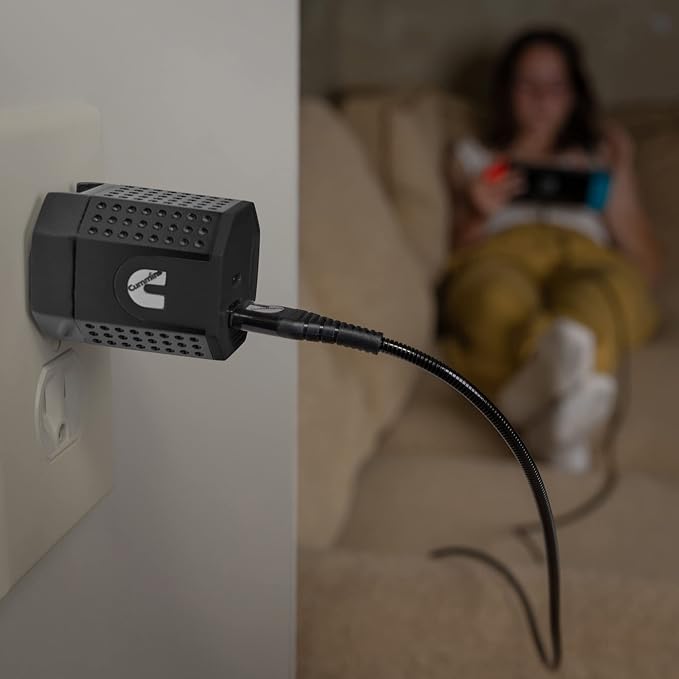 Cummins USB-C Fast Charging Wall Charger 32W Dual Port Type C Power CMN5045 Black