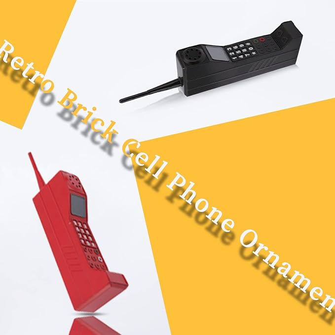 Retro 90s Mobile Phone Prop - Black for 80s 90s Party Decor &amp Home Living Room Decor