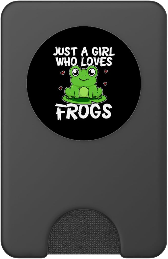 Just A Girl Who Loves Frogs Funny Frog Costume PopSockets Adhesive PopGrip