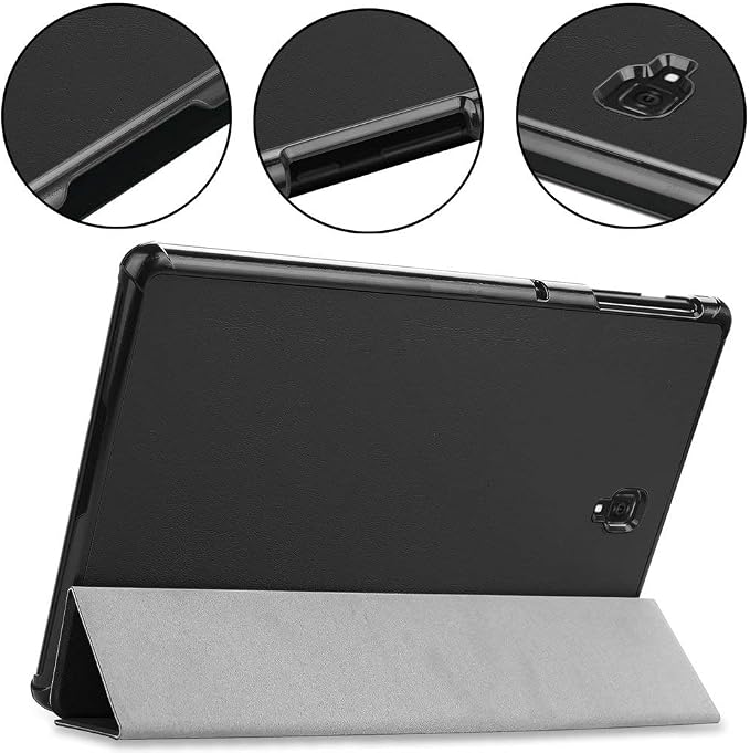 Kepuch Custer Case for Samsung Galaxy Tab S4 10.5 T830 T835 T837 PU Leather Case Cover for Samsung Galaxy Tab S4 10.5 T830 T835 T837 - Black