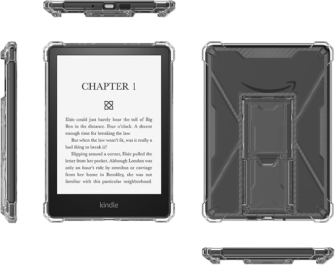 Clear Case for All-New Amazon Kindle Fire Max 11 Tablet (13th Generation 2023 Release) 11 Slim Lightweight Shell Transparent Soft TPU Back Shockproof Crystal Reinforced Corner Cover Clear