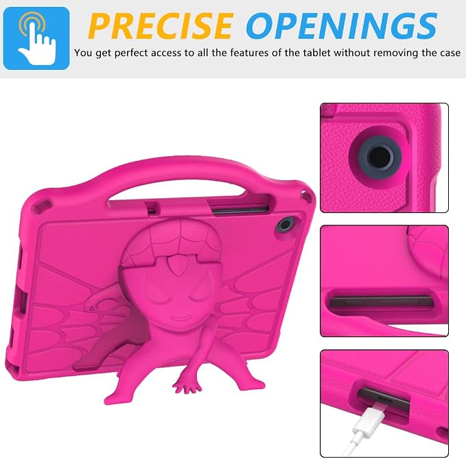 Kids Case for Samsung Galaxy Tab A11 Plus 2026 /A9 Plus 2023 11 inch Tablet | Sanyetral Galaxy Tab A11+/A9+ Case with Screen Protector Shockproof Handle Stand Protective Cover with Shoulder Strap -Bl