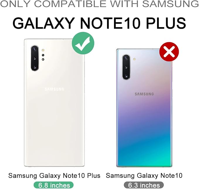 Dexnor for Samsung Galaxy Note 10+ Plus Case [Built in Screen Protector and Kickstand] Heavy Duty Military Grade Protection Shockproof Protective Cover for Samsung Galaxy Note 10 Plus (Army Green)