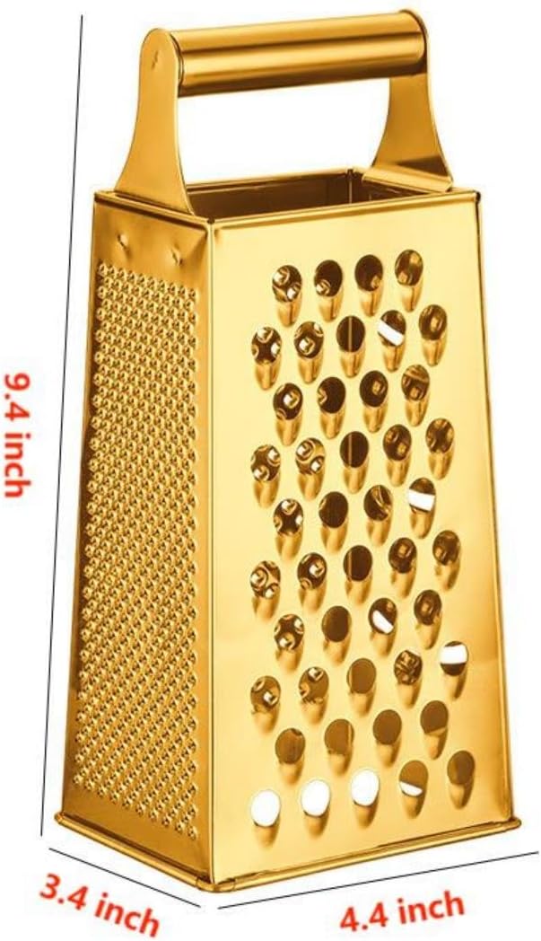 Guiyal Stainless Steel 4 Sides Multifunctional Grater Slicer with Handle