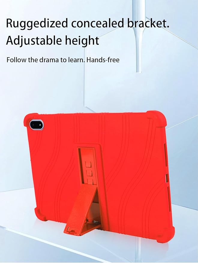 for OnePlus Pad 3 Android 15 Tablet13.2 inch Tablets CaseSoft Silicone Adjustable Stand Cover Lightweight Kids FriendlyBlack.