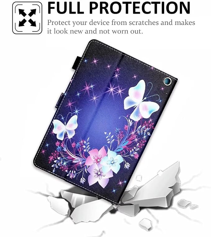 Case for Kindle Fire HD 10 &amp Fire HD 10 Plus 13th/11th Generation 2023 2021 | Synthetic Leather Flip Folio Stand Cover with Auto Wake/Sleep for Kindle Fire HD 10 &amp Fire HD 10 Plus Beach