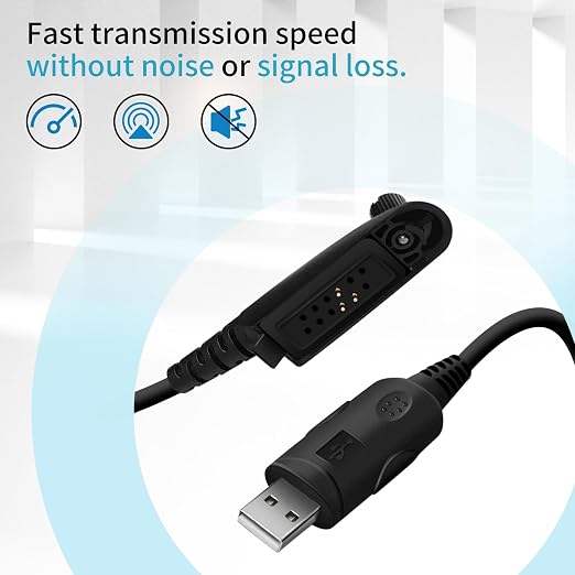 RKN4075 USB Programming Cable for Motorola HT1250 HT1250LS GP140 GP320 GP328 GP329 HT750 HT750LS HT1550 HT1550XLS ATS2500 Radi