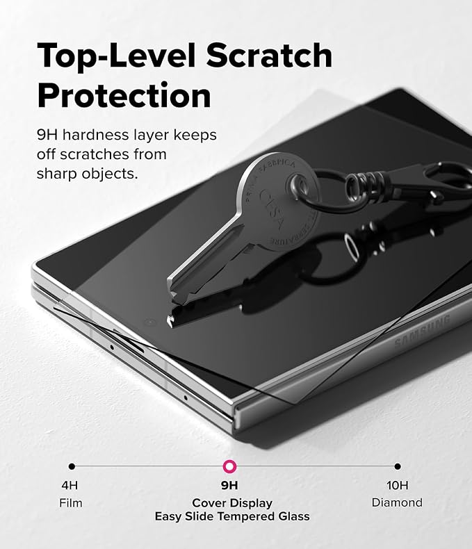 Ringke for Samsung Galaxy A35 5G Screen Protector [Easy Slide 2 Pack] | Easy Installation with Alignment Tool Case Friendly Premium 9H Hardness Tempered Glass