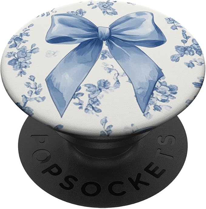 &amp Flower Toile Girly PopSockets PopGrip for MagSafe