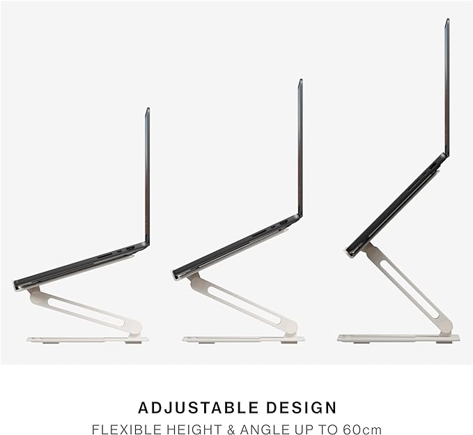 Native Union Desk Laptop Stand – Height Adjustable Ergonomic Computer Stand – Compatible with MacBook Air/Pro, iPad, Dell, HP, Lenovo, Microsoft Surface & Laptops & Tablets Up to 5kg (Slate Green)