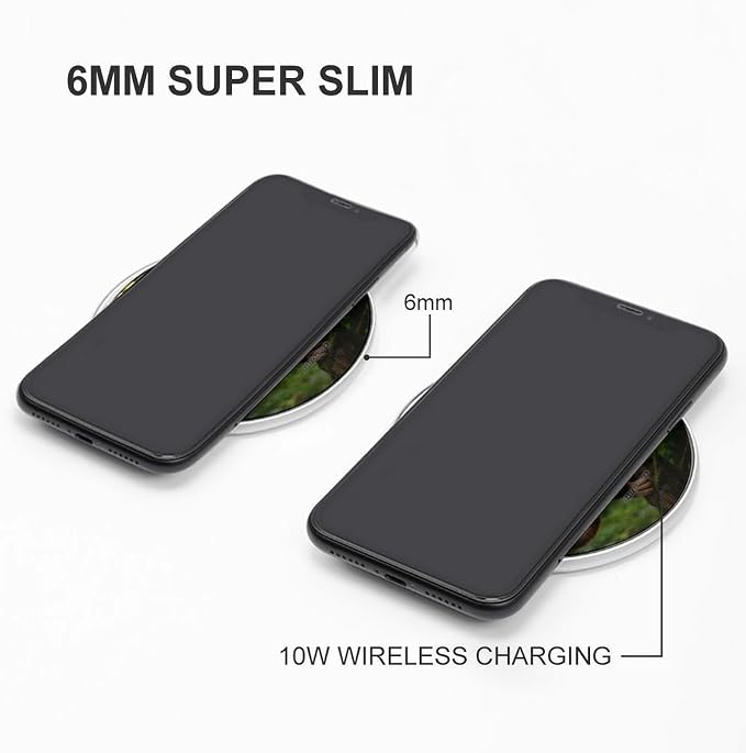 Tree-Dwelling Squirrel Wireless Charger with Aluminum Alloy Frame Qi Certified Fast Wireless Charging Pad 10W Charging Station Portable Phone Charger for All Wireless Charging Phone