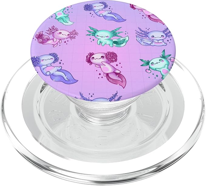 Axolotl Pattern PopSockets Adhesive PopGrip
