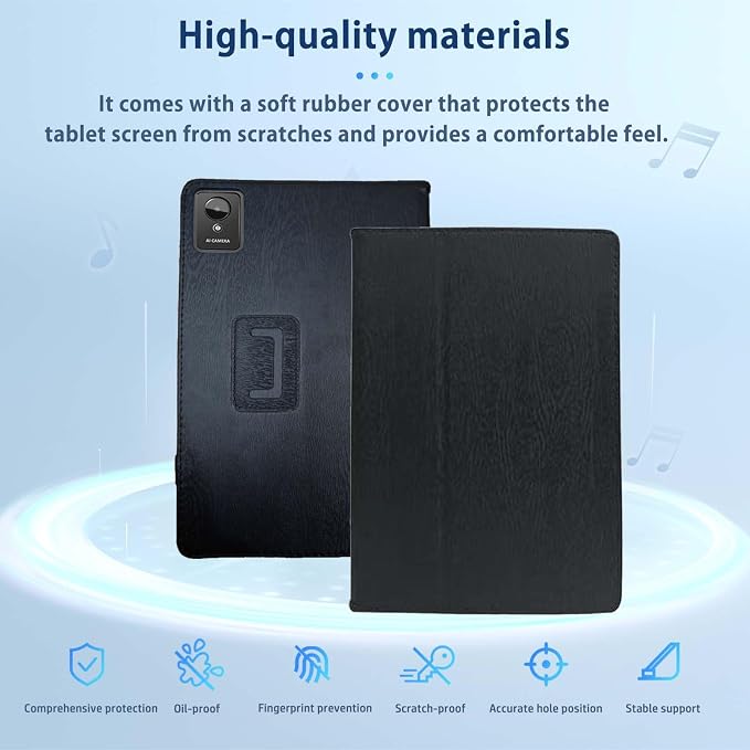 Case for Hasskya K50 Tablet 10inchNOUKAJU Tablet Protection CaseStand FunctionAnti-DropProtection Cover for Hasskya K50(Black)