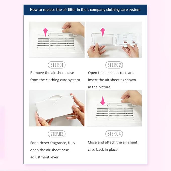 Aroma Dryer Sheets for Clothing Care System Compatible with LG Styler & Samsung Airdresser (20 sheets) (Mystic Rain)