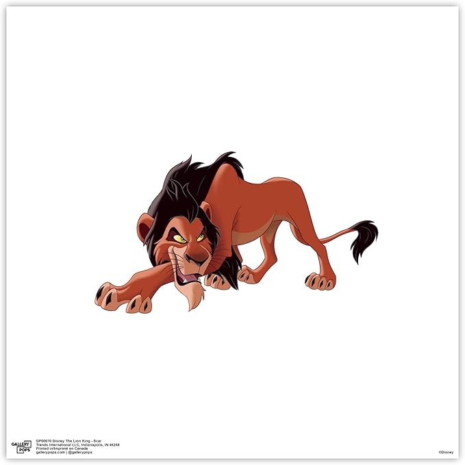 Trends International Gallery Pops Disney The Lion King - Scar Wall Art Wall Poster, 12.00" x 12.00", Unframed Version