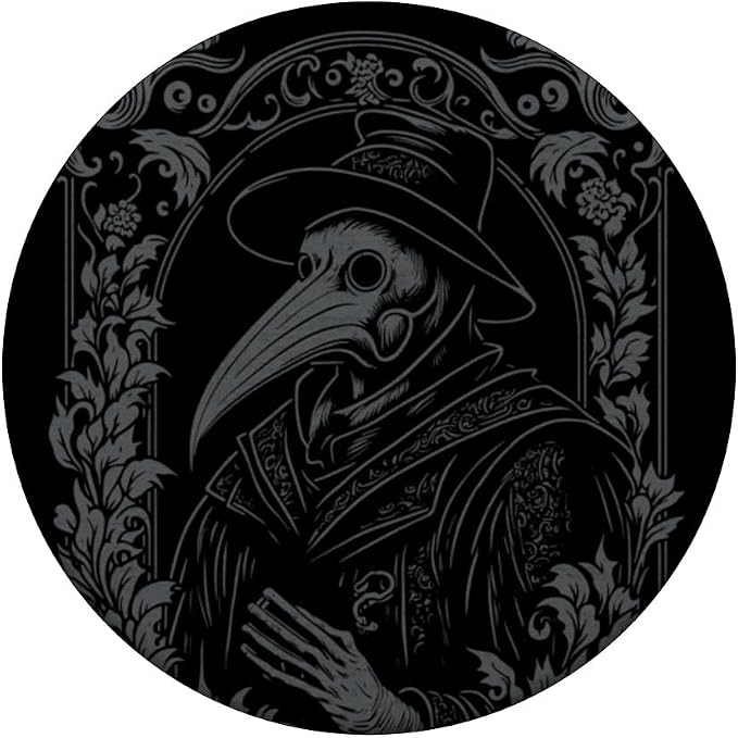 Plague Doctor Occult Gothic Pest Steampunk Black Death PopSockets Adhesive PopGrip