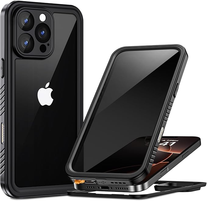 Lanhiem for iPhone 16 Pro Max Privacy Case, Waterproof Dustproof Shockproof Cases for 16 ProMax with Privacy Screen Protector, Full Body Protective Cover for iPhone 16 Pro Max - 6.9 inch (Black)