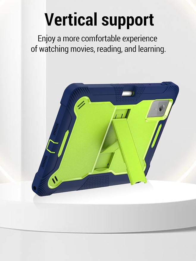 for Lenovo Idea Tab Plus/Tab K12（12.1 Inch） Android Tablet Protective caseShockproof Lightweight Silicone Protective Cover with StandChild-Friendly ProtectionEasy to Clean DesignBlack