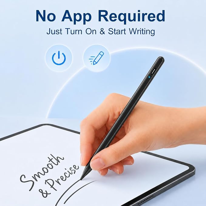 Stylus Pen 2P for Touchscreen Compatible for Phones/Tablet Black