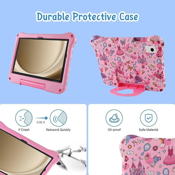 Dinosaur REVVL Tab 5G 2023 Case for Kid Boy Light EVA Kids Friendly Revvl Tab Case with Handle Kickstand Kids Pro Shockproof Full Cover Boy's Gift (KL)