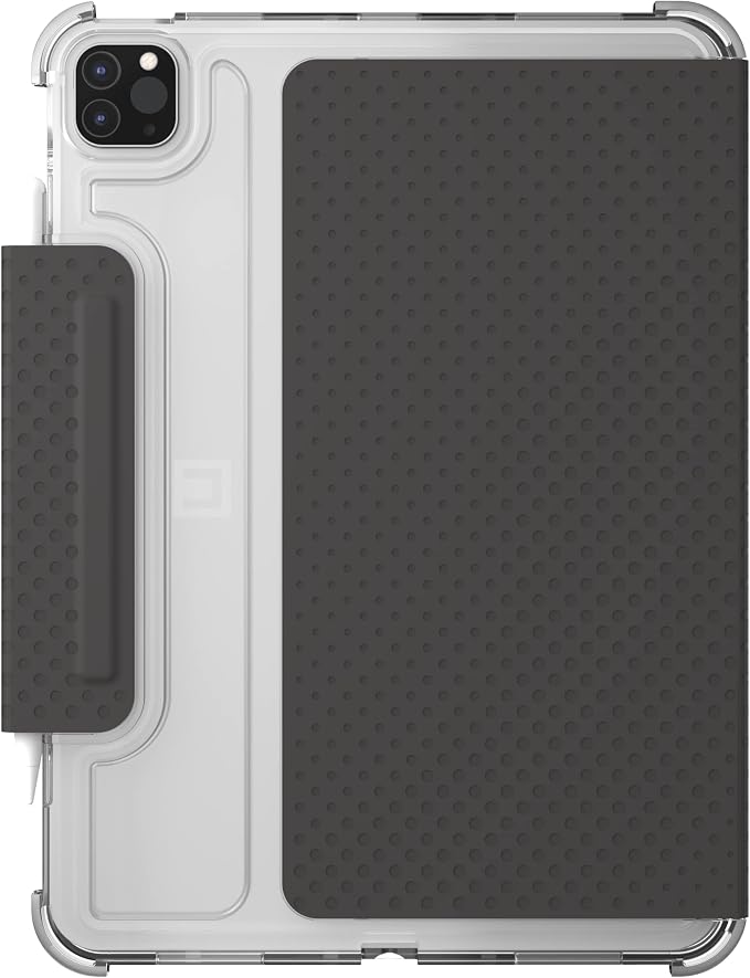 [U] by UAG Designed for iPad Air 10.9 inch Case (5th Gen 2022) Black Lucent Lightweight Ultra-Slim Shockproof Smart Folio Protective Cover with Auto/Sleep Wake &amp Pencil Holder
