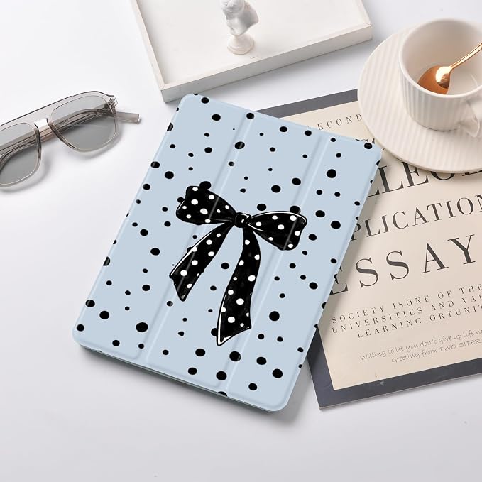 Joyland Brown Leopard Floral for iPad 6th/5th Generation 9.7 Inch 2018/2017Air 2/Air 1 CaseBuilt-in Pencil Holder with Shockproof Cover Transparent Back Shell Auto Wake/SleepBlack