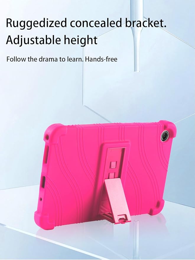 for Lenovo Tab One &amp Nook Reading Tablet Android Tablet8.7 inch Tablets CaseSoft Silicone Adjustable Stand Cover Lightweight Kids FriendlyBlack.