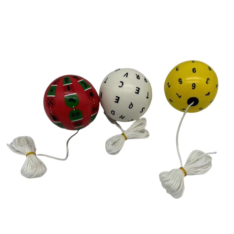 Marsden Ball Vision Therapy with Letters for Hand-Eye Coordination and Visual, Visually Impaired Estrabismo Amblyopia Vision Children Eye Therapy Training Improve Ball (Yellow)