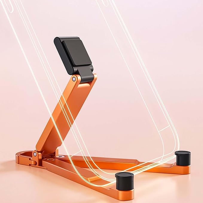 Aluminum Alloy Folding Phone StandPortable Mini Keychain Universal Desktop Holder Lightweight 22g Multifunctional Phone Support (Black)