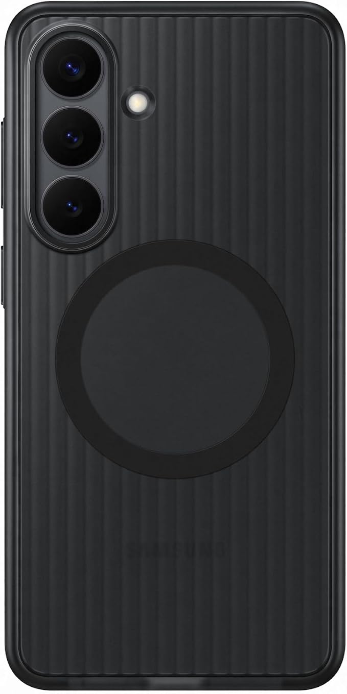 Samsung Galaxy S26 Rugged Magnet Phone Case Scratch Resistant Raised Edges Comfortable Safe Grip Black
