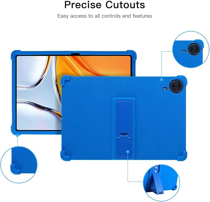 Case for Callsky-Tab Ctab 14 Tablet 14 inchSoft Silicone Protector CoverKids FriendlyAdjustable Stand Tablet Cover4 Corners Thicken ShockproofBlack
